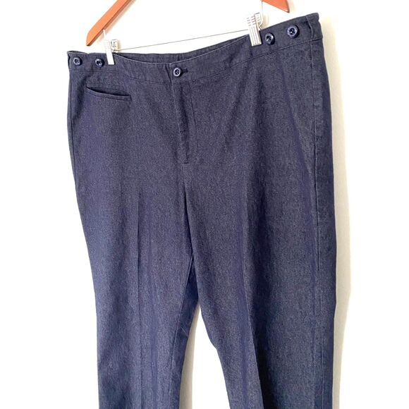 Catherines Jayne Denim Straight Leg Cotton Blend Pants Plus Casual Stretch 20 W - Picture 3 of 8